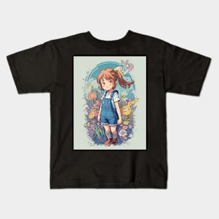 cute girl Kids T-Shirt